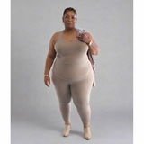 Mocha Wide Waist Band Leggings