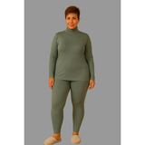 Ash Jade  Buttery Soft Turtleneck & Legging Set