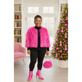 Black Microfiber Turtleneck & Legging Set