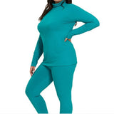 Light Teal Butter Soft Turtleneck & Legging Set