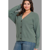 Ash Jade V-Neck Viscose Cardigan Sweater