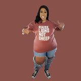"Raise Lions Not Sheep" Tee