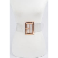 Oversized Transparent Pvc Belt