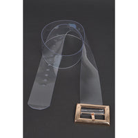 Oversized Transparent Pvc Belt