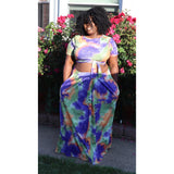 D'Niya Tie-Dyed Skirt Set