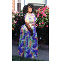D'Niya Tie-Dyed Skirt Set