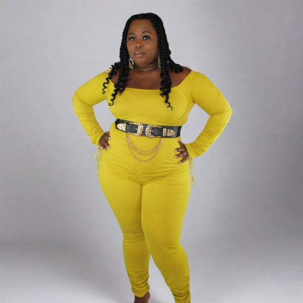 Mustard Off the Shoulder Jumper TamDiva s Boutique