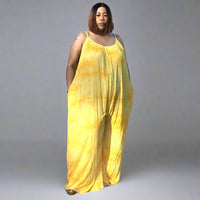 Yellow Flare Leg Jumpsuit